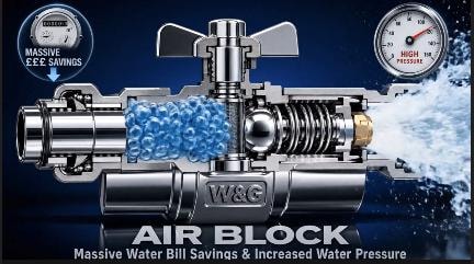 Water pipes with trapped air causing inflated bills